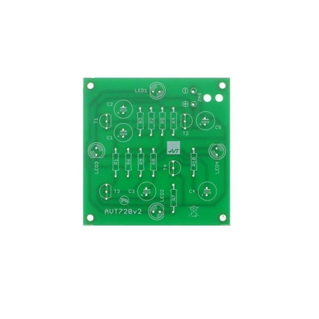 Biało-niebieski mrygacz LED 9–15V - KIT AVT 720