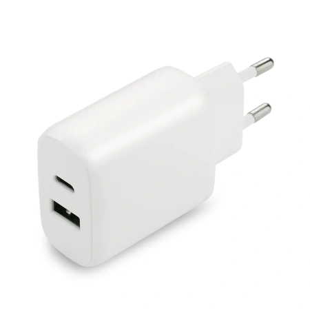 Ładowarka USB, ładowarka sieciowa, szybkie ładowanie QC3.0 + USB-C PD PPS 25W, everActive SC-370Q