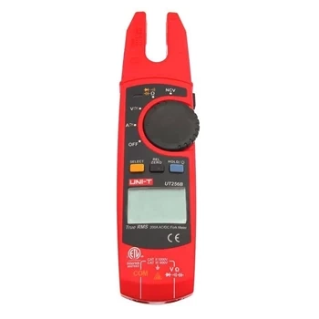 Miernik cęgowy widełkowy Uni-T UT-256B, 200 A AC/DC, rozstaw 14,7 mm, True RMS, NCV