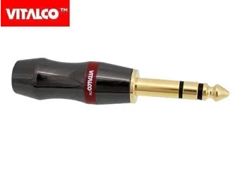 Wtyk jack 6.3 stereo złoty JW774 7mm