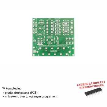 Uniwersalny przekaźnik czasowy ze złączem SKEDD - PCB i mikroprocesor do projektu AVT 5610