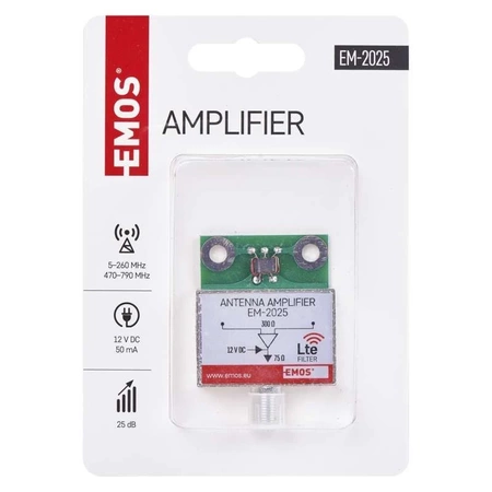 Wzmacniacz antenowy 25 dB VHF/UHF