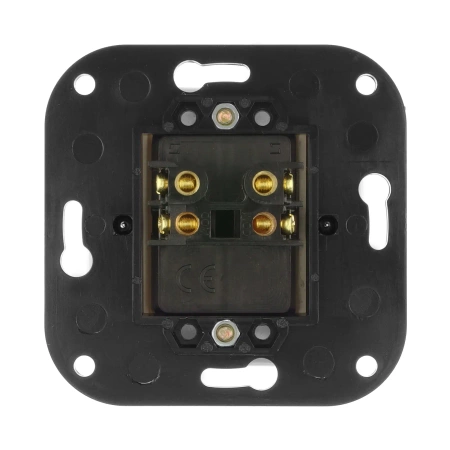 Włącznik światła podwójny ceramiczny, okrągły podtynkowy biały Ceramic Loft