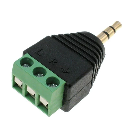 Wtyk jack 3.5 stereo, 3 pin ze złączem ARK