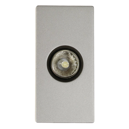 Moduł 1/2 - gniazdo antenowe TV - szary - kompatybilny z ramkami Tawoia Glass