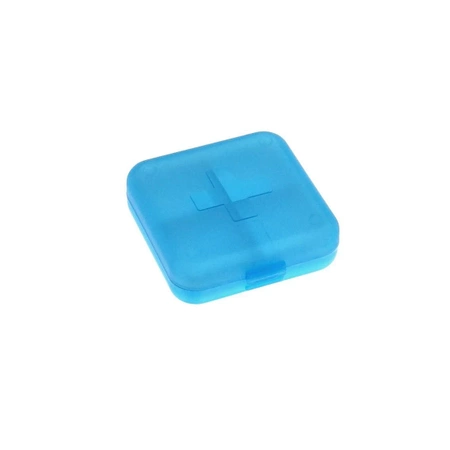 Organizer 6.5x6.5x2.1cm, niebieski, 4 przegródki OR201