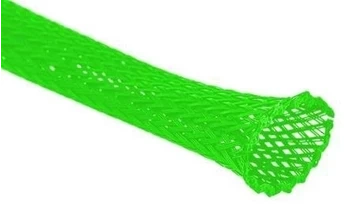 Oplot poliestrowy 4/8 mm, zielony neonowy, 1mb