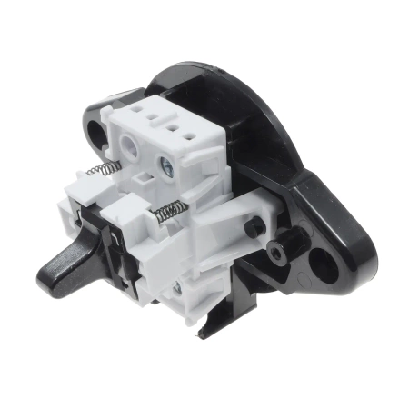 Włącznik dzwonkowy, montaż natynkowy, kolor czarny, seria Retro PRL