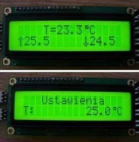 Regulowany termostat cyfrowy - zlutowany KIT AVT 3025 w obudowie