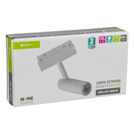 Reflektor szynowy magnetyczny 15W 1200lm 4000K biały M-LINE