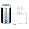 Baterie alkaliczne LR20 / D 1,5 V, 2 szt., seria Pro, everActive