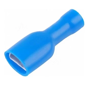 Konektor płaski żeński w pełnej izolacji 6.3mm 0.8mm 1.5-2.5mm² - końcówka kablowa SGE