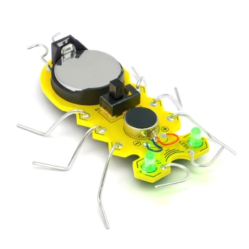 ROBO-BUG DIY - Żółty wędrujący robaczek LED do zlutowania