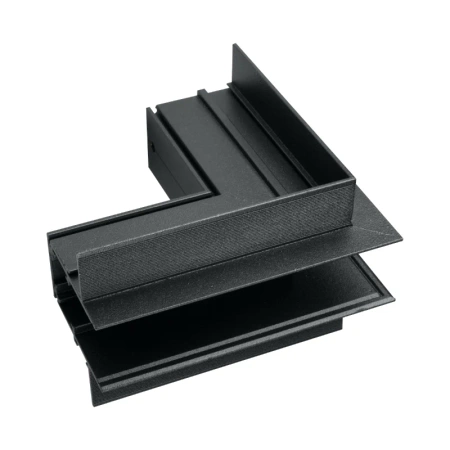 Łącznik kątowy do szyny magnetycznej zewnętrzny podtynkowy czarny M-LINE