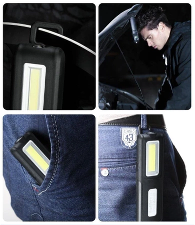 Latarka warsztatowa Superfire G12, 288 lm, powerbank i magnesy