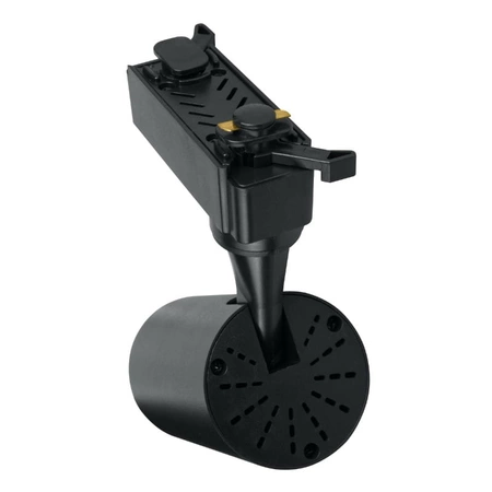 Zestaw oświetlenia szynowego: 4 reflektory LED 5W, 2m szyny + akcesoria, czarny