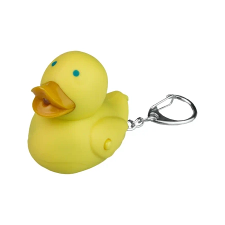 Latarka LED brelok z dźwiękiem – zwierzaki: żabka, kaczuszka, kotek, piesek