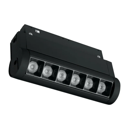 Reflektor szynowy magnetyczny liniowy 6W 480lm 4000K czarny M-LINE