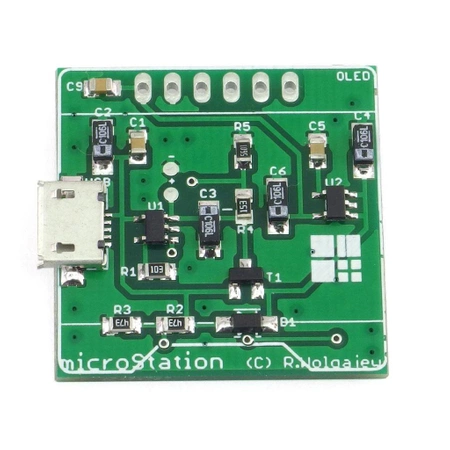 Stacja pogodowa OLED microStation - PCB i mikroprocesor do projektu AVT 5722