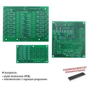 Sterownik oświetlenia sufitu LED i halogenów - PCB i mikroprocesor do projektu AVT 5336