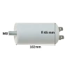 Kondensator rozruchowy do silnika 45µF 450VAC, CBB60, 4 konektory, Ø45 × 102 mm, EPERS