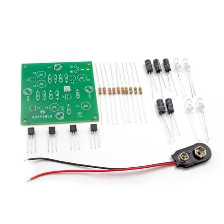Biało-niebieski mrygacz LED 9–15V - KIT AVT 720