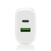 Ładowarka USB, ładowarka sieciowa, szybkie ładowanie QC3.0 + USB-C PD PPS 25W, everActive SC-370Q