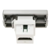 Gniazdo HDMI grafitowy, moduł 1/2 do ramki Tawoia Glass