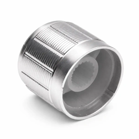 Gałka aluminiowa do potencjometru na oś 6mm - 20x17mm - srebrna - GSL20