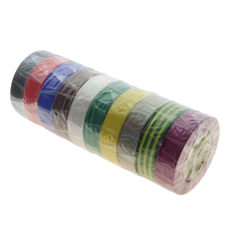 Taśma izolacyjna PVC ELECTRIX 211 19mm, mix 10 kolorów x 20m