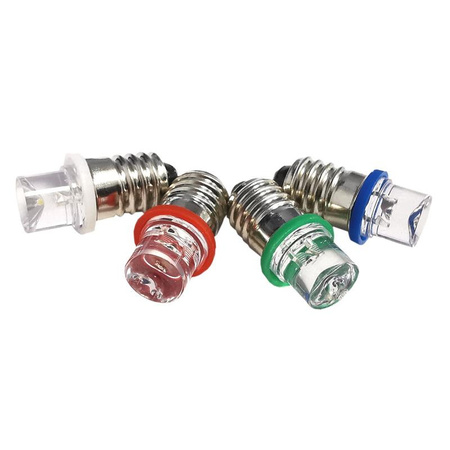 Żarówka wkręcana LED E10 3.8V czerwona