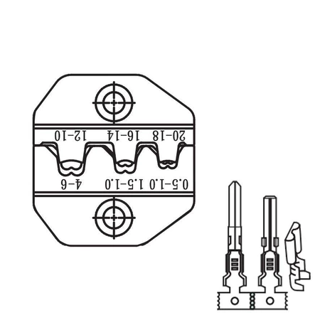Zaciskarka konektorów nieizolowanych 0.5-6mm2, Proskit CP-3006FD47