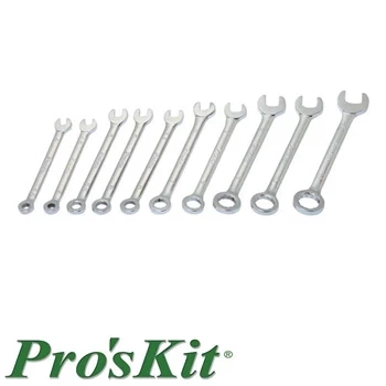 Zestaw kluczy płasko-oczkowych 4-11mm 10szt, Proskit HW-609B