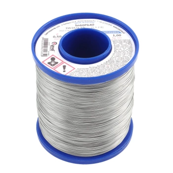 Cyna lutownicza z topnikiem SW26 - 0.5mm - spoiwo Sn60Pb40 Cynel 1kg