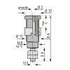Gniazdo bezpieczne 2mm M3, 10A, czarne