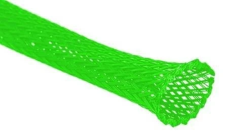 Oplot poliestrowy 4/8 mm, zielony neonowy, 1mb