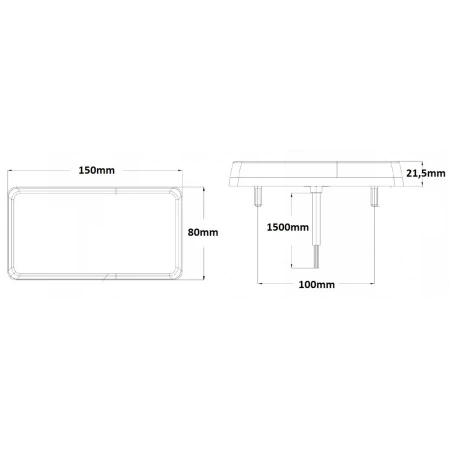 Lampa tylna LED do przyczepy, strona lewa, 4 funkcje: pozycyjne, kierunkowskaz, stop, odblask, 16 LED, L2295