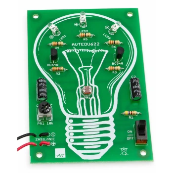 Zmierzchowa lampka LED. Zestaw DIY do nauki lutowania AVT EDU622