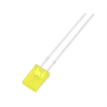 Dioda LED 2x5 prostokątna żółta 10mcd