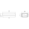 Obudowa uniwersalna Z34B, 67,6 × 129,2 × 37,7 mm, ABS, czarna, z panelami bocznymi, Kradex