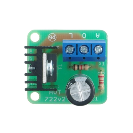 Nowoczesne oświetlenie kabiny - zlutowany KIT AVT 722