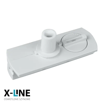 Złączka lampowa do podłączenia dowolnej lampy do szyn 1-fazowych biała