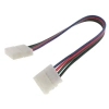 Złącze do taśm LED RGB 10mm SMD5050, 4 piny, przewody z 2 końcówkami