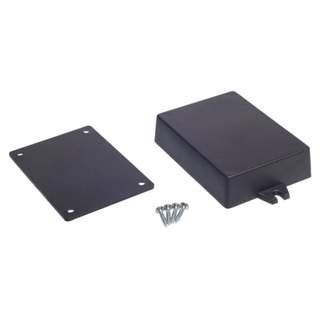 Obudowa 65x90, h=22mm, czarna z mocowaniem, Z53