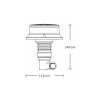 Lampa ostrzegawcza LED do pojazdu, PICO, 27W, 18 LED, światło pomarańczowe, trzpień FLEX, R65 R10, ALR0055