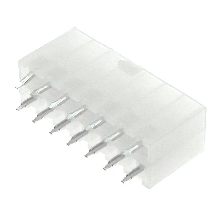 Wtyk ATX 14-stykowy męski prosty do montażu na PCB, raster 4,20 mm, biały, KWM4505-14S
