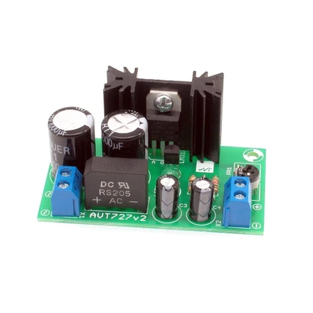 Uniwersalny moduł zasilający - wersja z regulowanym napięciem - KIT AVT 727