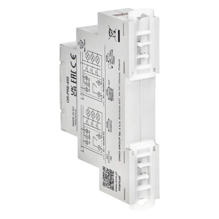 Automat schodowy, 7 trybów pracy, szyna DIN, 230VAC, 16A ORNO OR-PRE-455