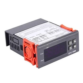 Sterownik temperatury STC-1000, zakres -50 do 99°C, zasilanie 230 V, obciążalność 10 A, grzanie i chłodzenie
