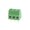Złącze śrubowe do druku, 3 pola, raster 3,5mm, wysokość 8,6mm, 150V / 10A, 1,5mm², PA66, Degson DG381